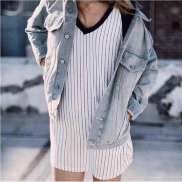 Brandy Melville Tops - Brandy Melville Annette Baseball T-Shirt Dress